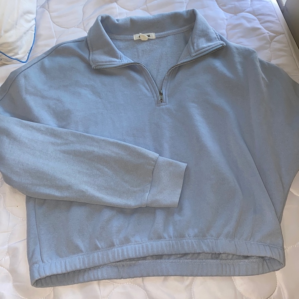 Garage Cropped Quarterzip sweater